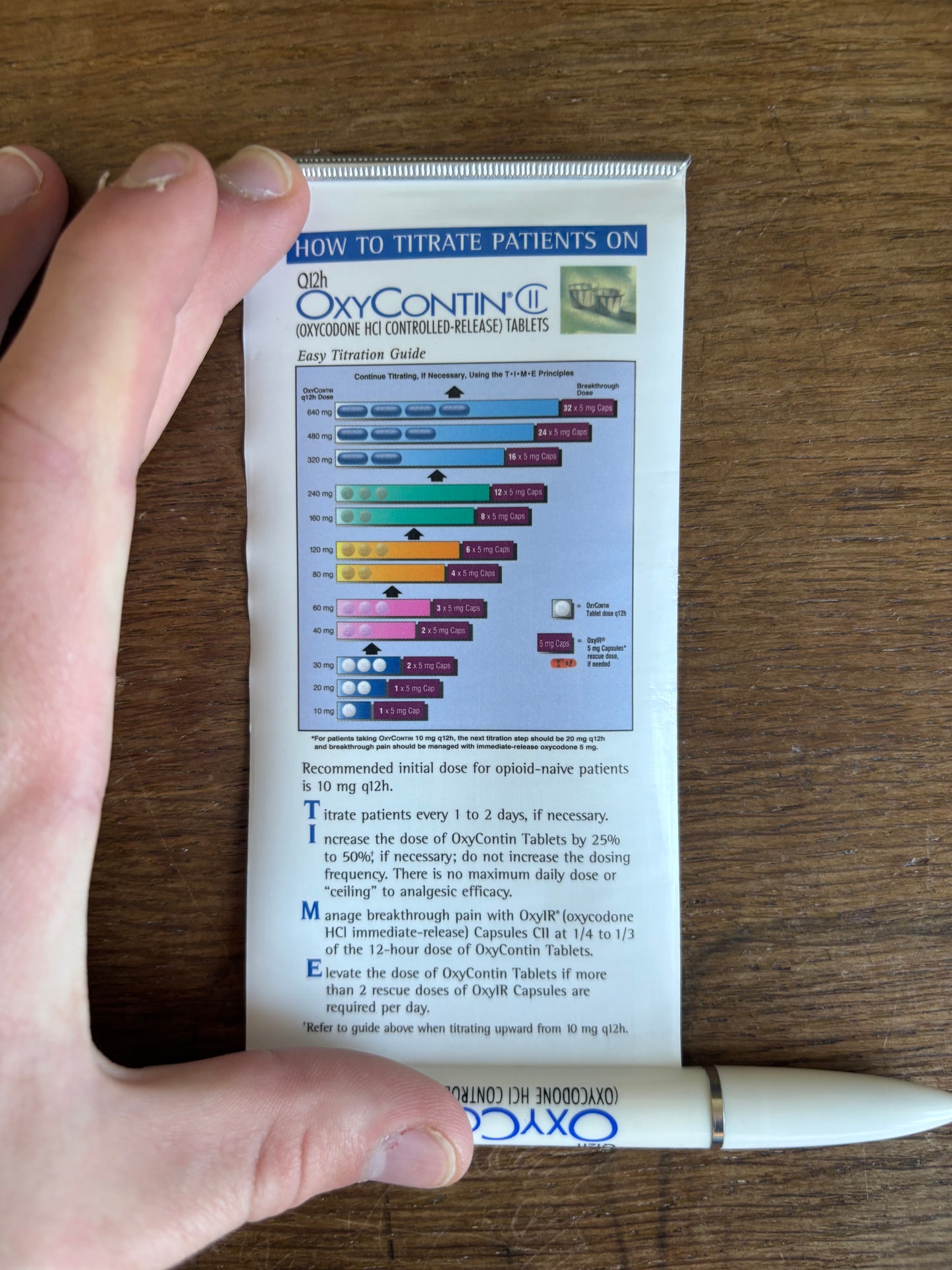 OxyContin Scroll Pen