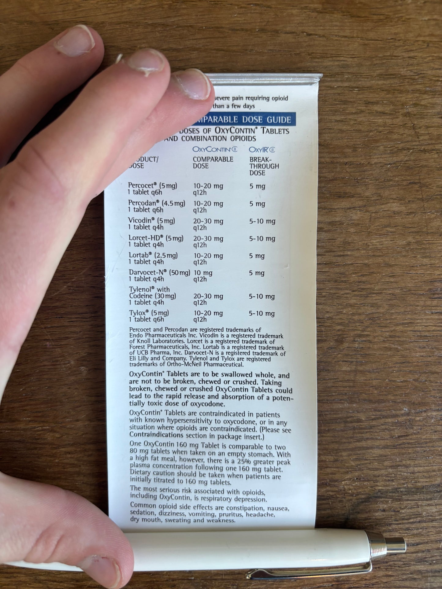 OxyContin Scroll Pen